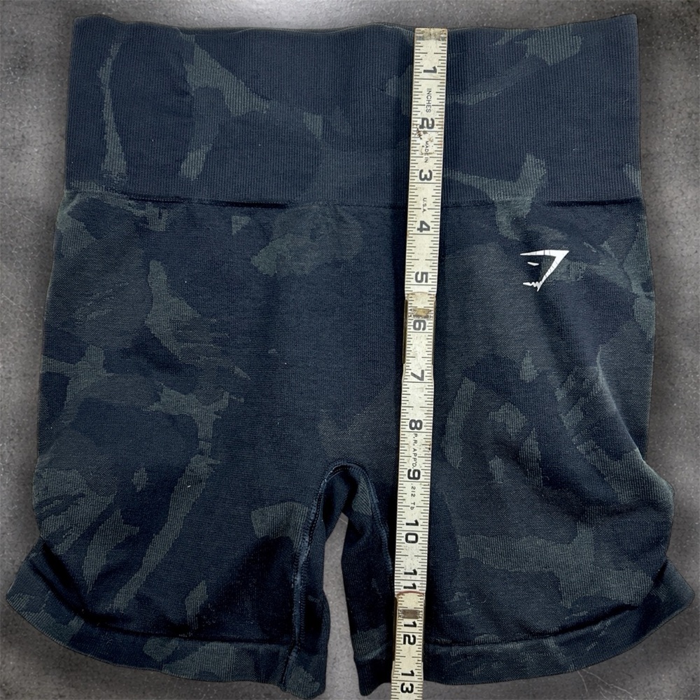 Gymshark Adapt Camo Seamless Shorts Small High Rise Gray Compression - Picture 5 of 5